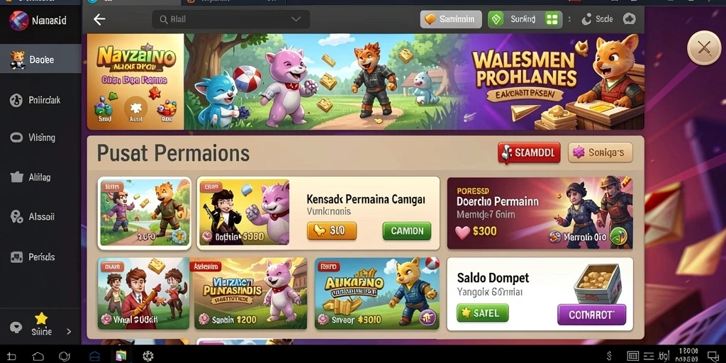 Beragam pilihan permainan menarik untuk semua jenis pemain.