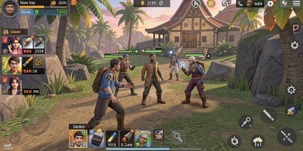 Screenshot memperlihatkan fitur mode multiplayer yang seru.